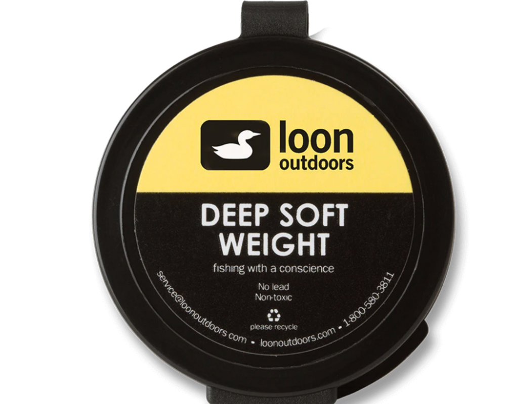 Loon Deep Soft Weight
This charcoal-colored nontoxic, Tungsten-based product is biodegradable and reusable, making it an environmentally friendly alternative to split shot and other lead based weight.
