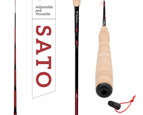 Sato
The Sato is a compact and lightweight tenkara rod. At its shorter length it is perfect for tighter streams, and at its full length it will be ideal when the stream opens up again or when you find a bigger pool to cast your fly.
